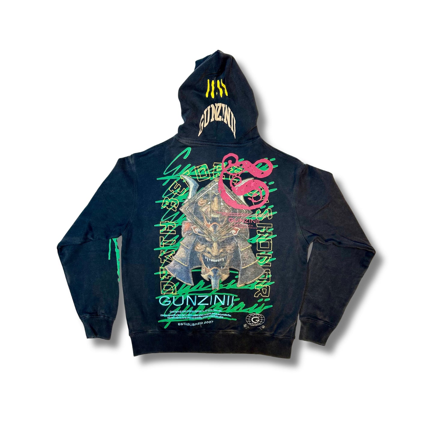 GUNZINNI DEAD BEFORE DISHONOR ZIP HOODIE
