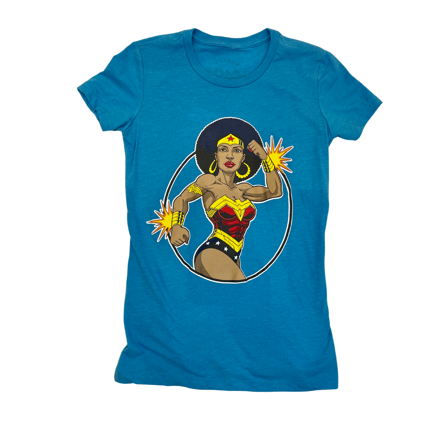 Black Wonder Woman Ladies T-shirt