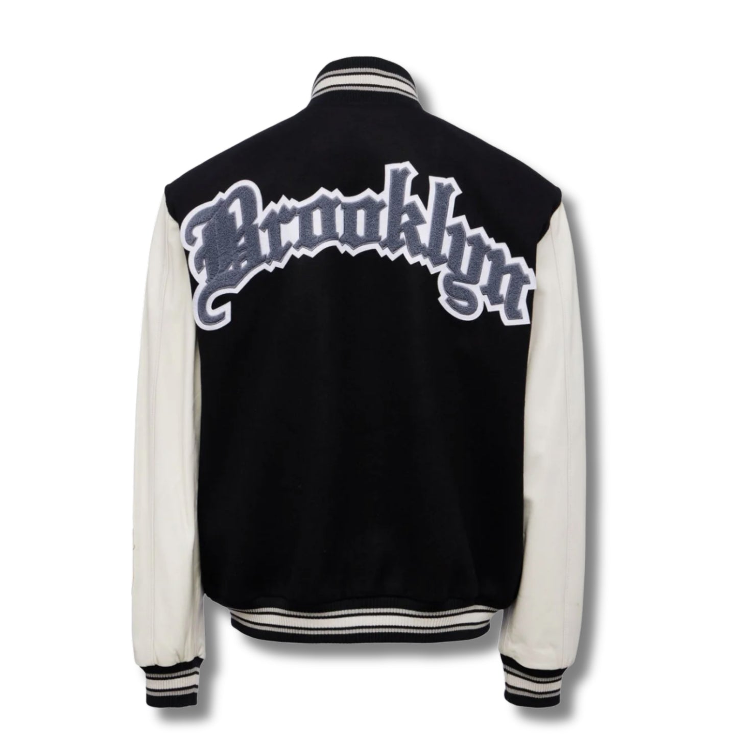 Brooklyn Nets Jeff Hamilton Wool & Leather Full-Snap Varsity Jacket
