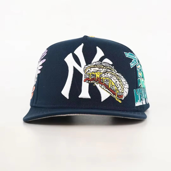 Beacon Egg and Cheese Leather Strap Back Hat