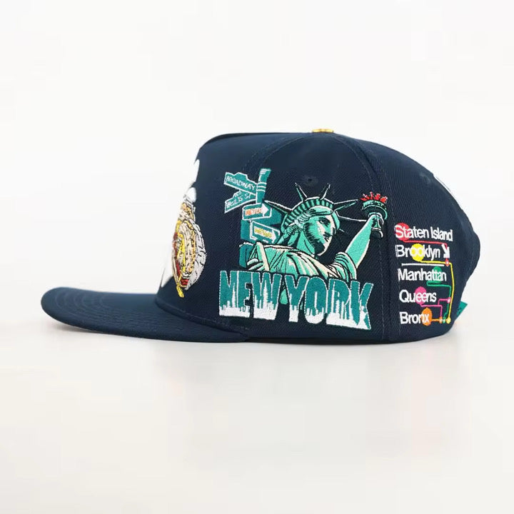 Beacon Egg and Cheese Leather Strap Back Hat