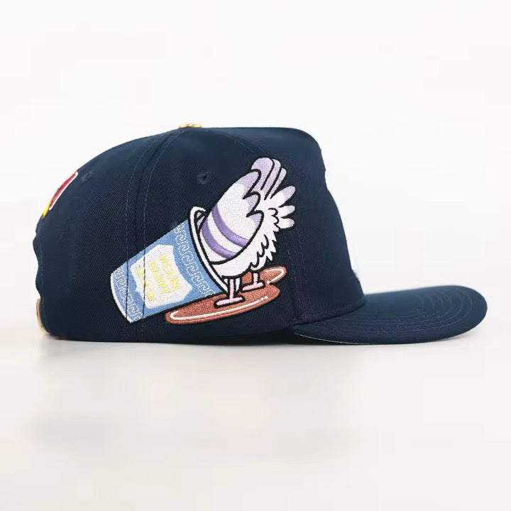 Beacon Egg and Cheese Leather Strap Back Hat