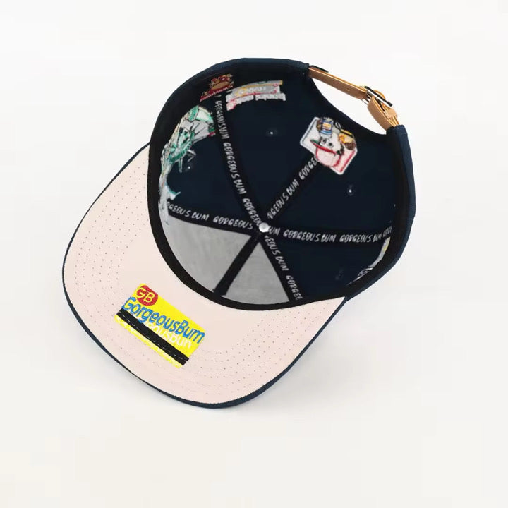 Beacon Egg and Cheese Leather Strap Back Hat