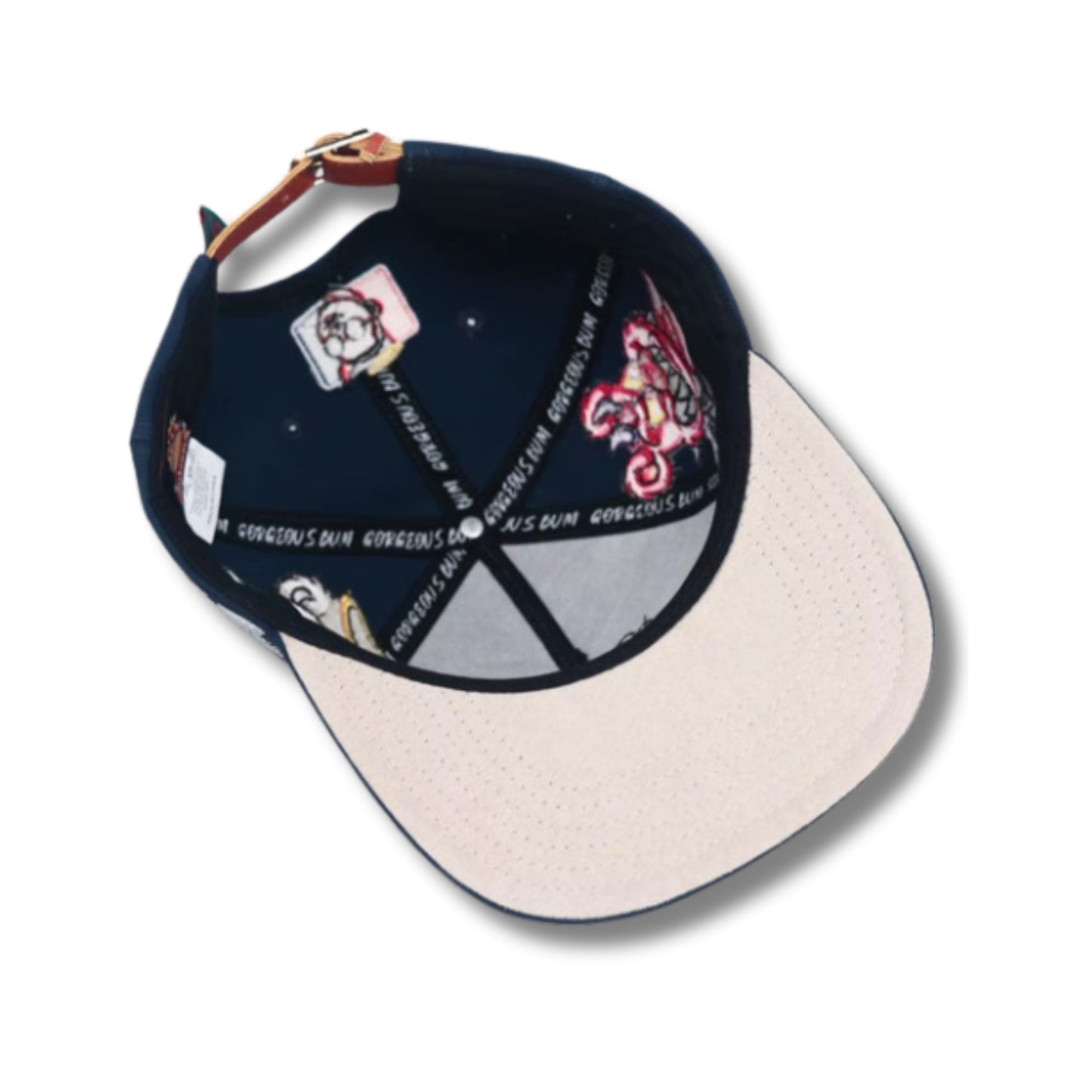 Flip Flops Gucci Leather Strap Baseball Hat