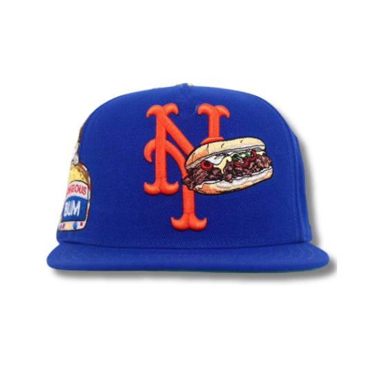 New York Mets Chop Cheese Leather Strap Hat