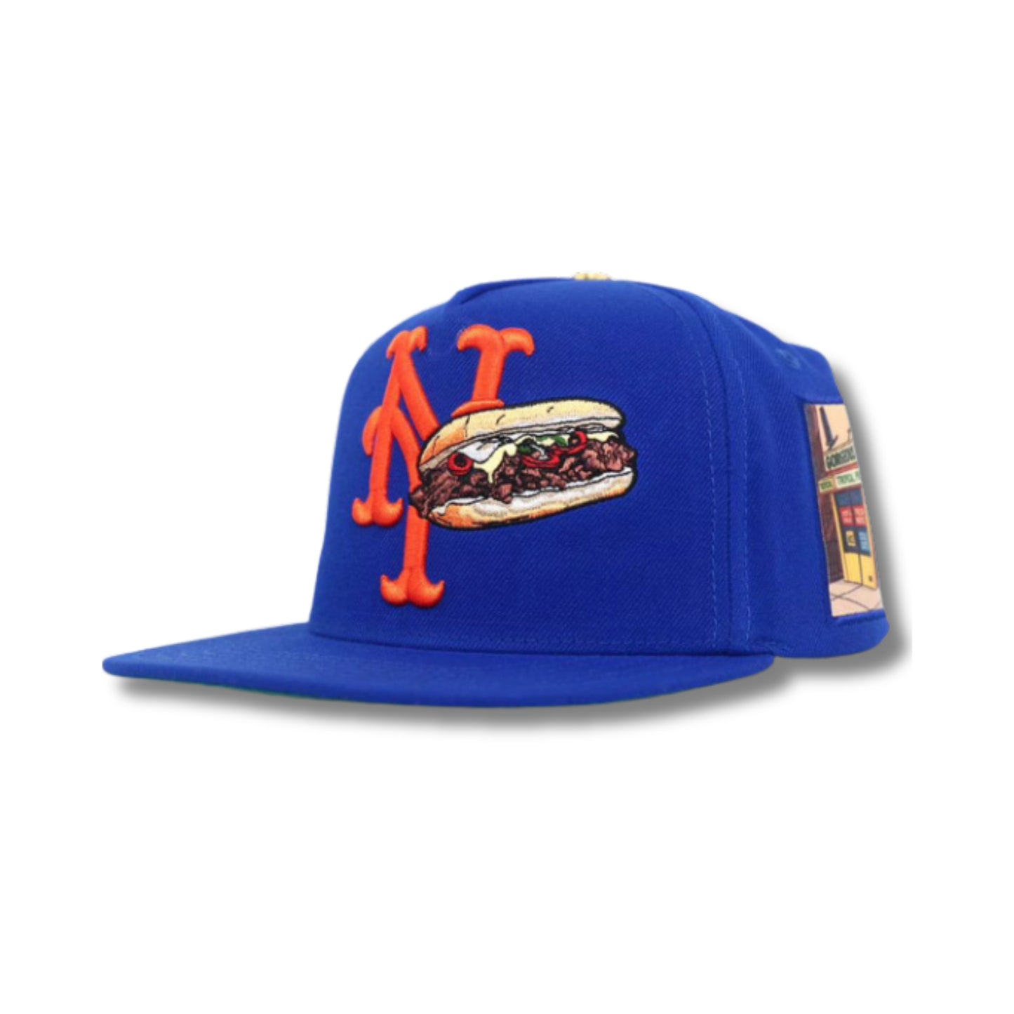 New York Mets Chop Cheese Leather Strap Hat