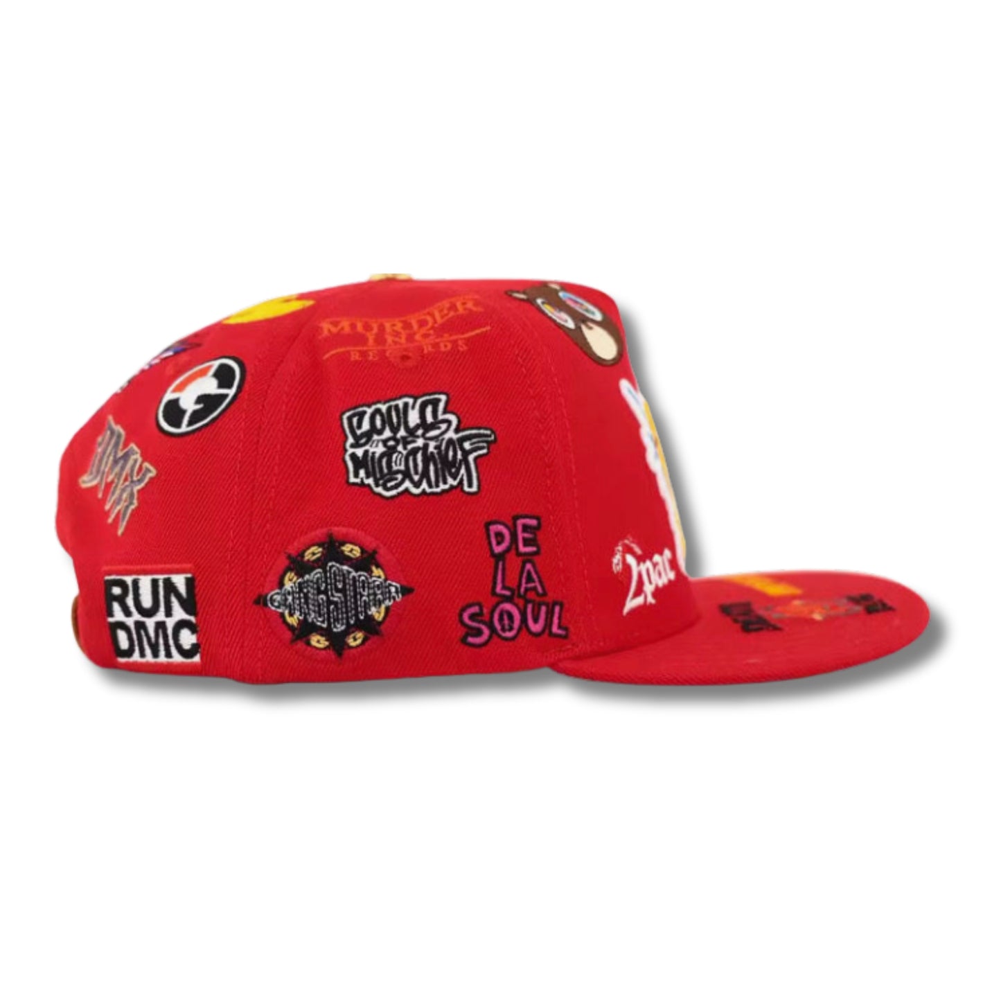 Real Hip Hop All Over Logo Leather Strap Hat