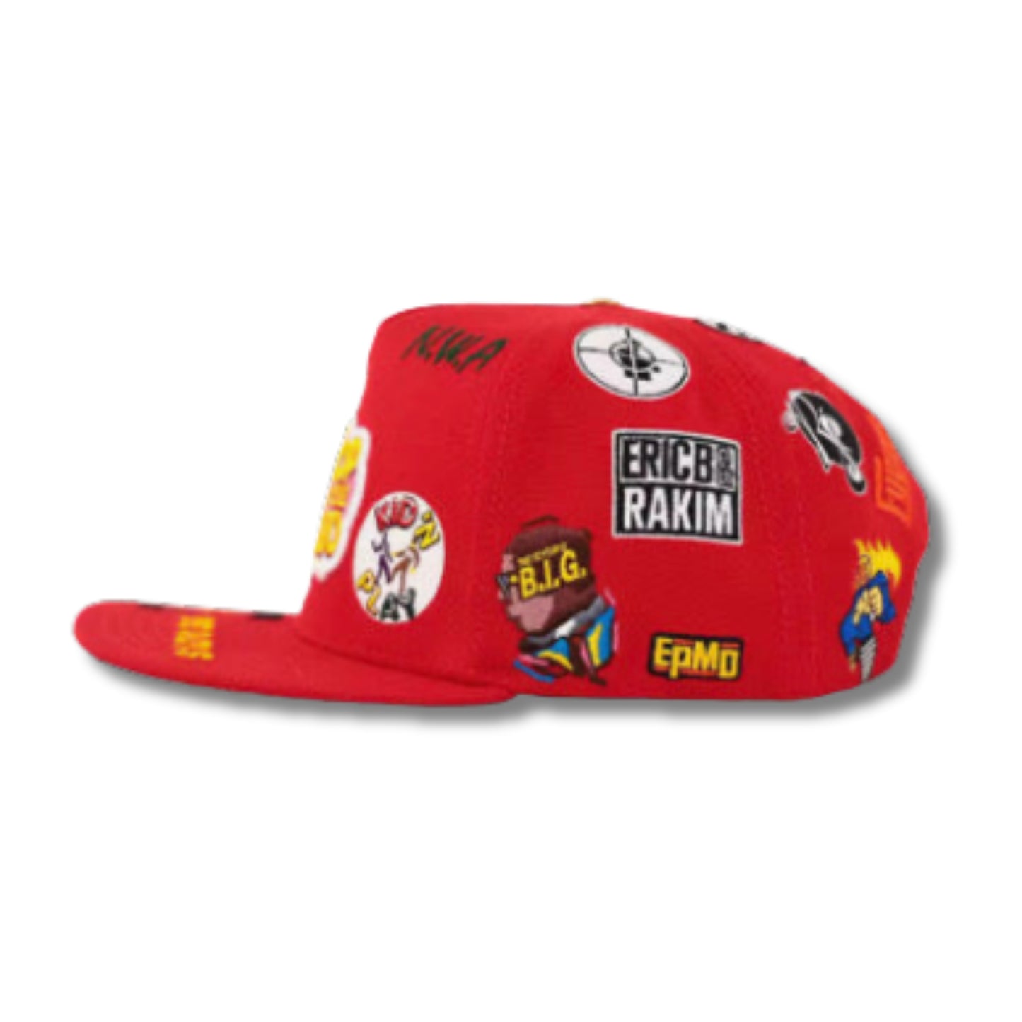 Real Hip Hop All Over Logo Leather Strap Hat