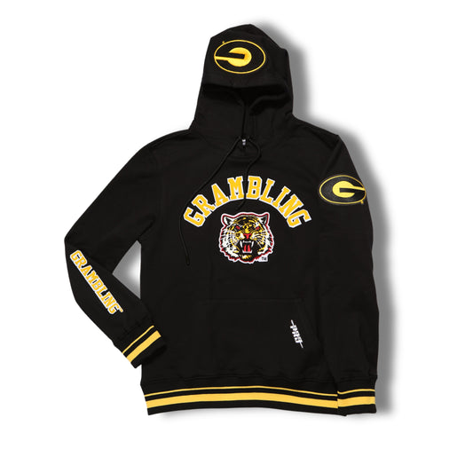 Grambling State University HBCU Crest Emblem Men's Rib PO Hoodie