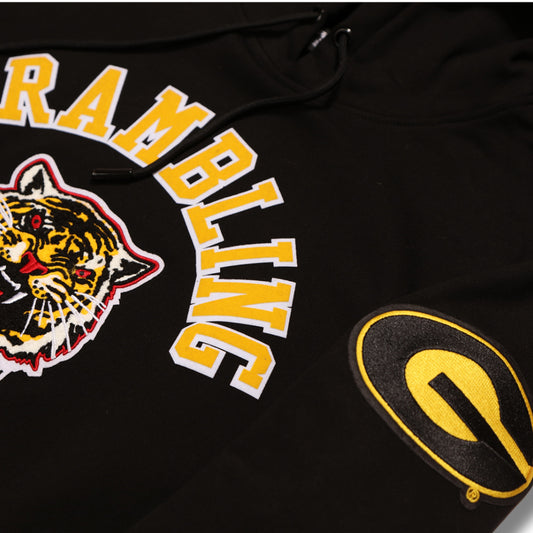 Grambling State University HBCU Crest Emblem Men's Rib PO Hoodie