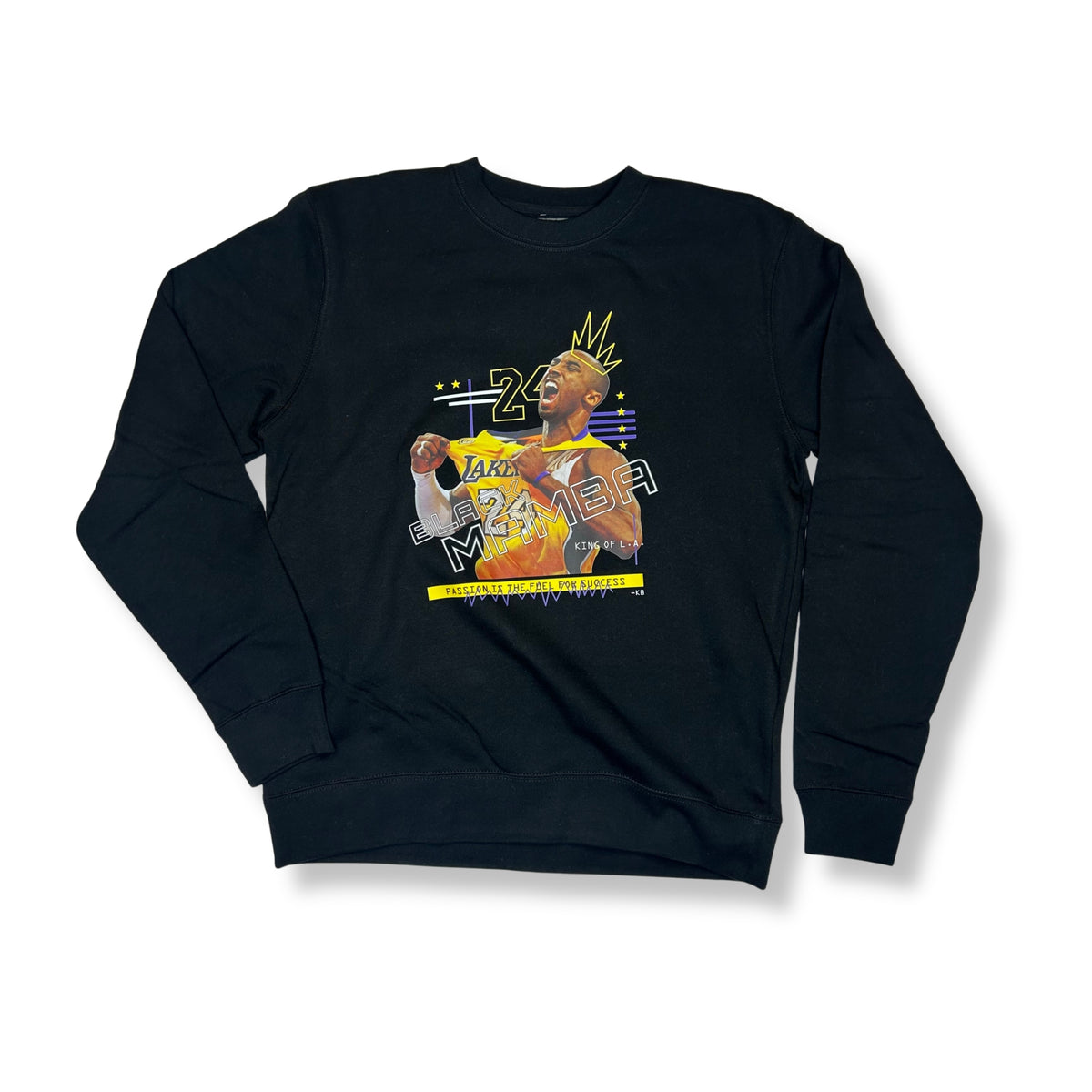 Kobe Black Mamba King Of L.A Black Crewneck