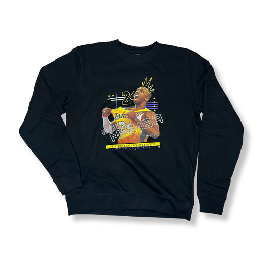 Kobe Black Mamba King Of L.A Black Crewneck