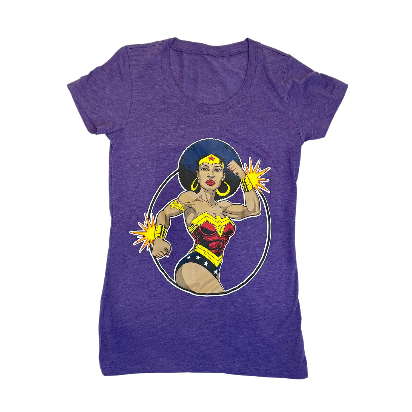 Black Wonder Woman Ladies T-shirt