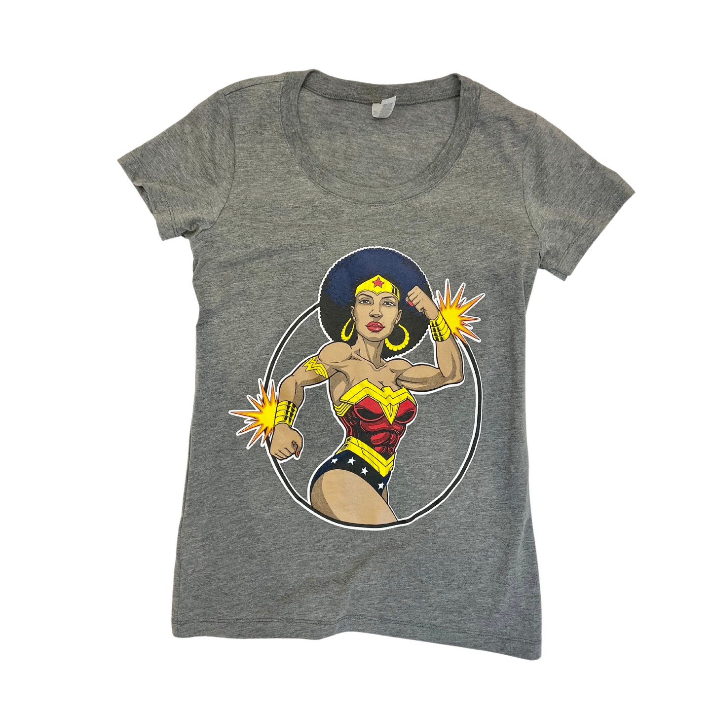 Black Wonder Woman Ladies T-shirt